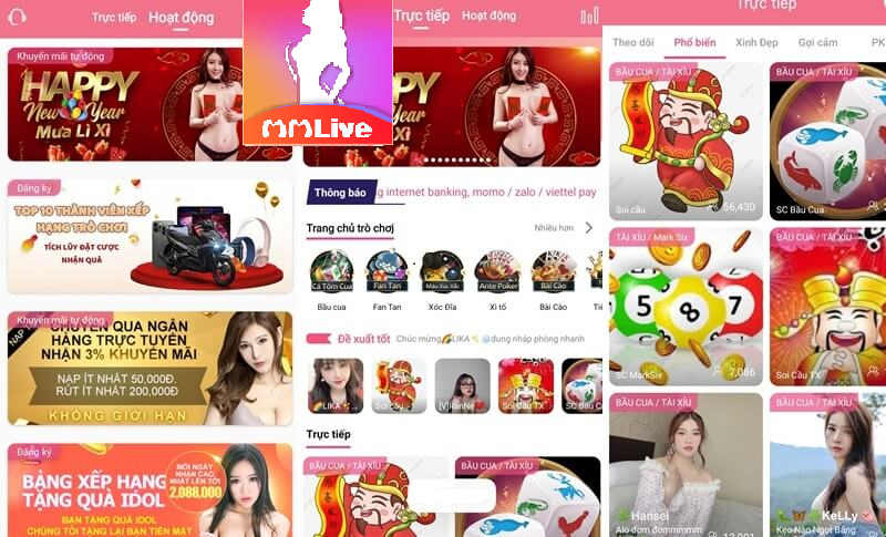 Giao diện MMlive