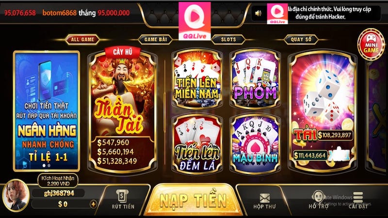 Game bài đổi thưởng QQlive